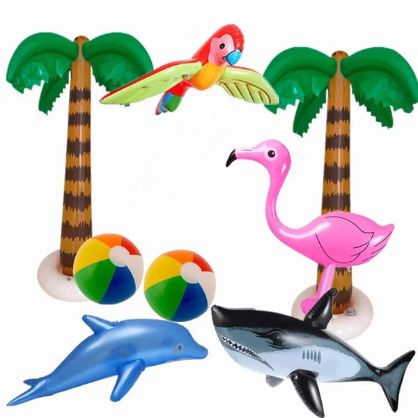 Planet Gates Inflatable Flamingo Toys for Children Inflatable Swimming Pool Float Toy Garden Pool Party  Decor Hawaiian Event Party Supplies