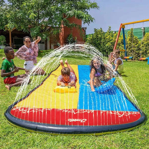 Planet Gates Inflatable Water Slide for Backyard Outdoor Kids Summer Toys Games Sprinkle Water Sliders Children Summer Water Toys Lawn Toys