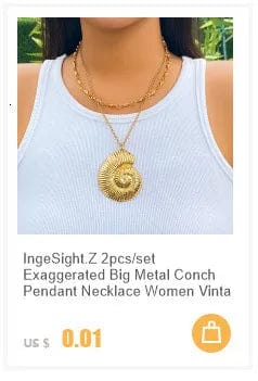 Planet Gates IngeSight.Z Punk Smooth Metal Round Torques Choker Necklace for Women Simple Gold Color Collar Necklace Party Jewelry Gift