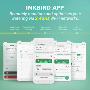 Planet Gates INKBIRD 6 OR 8 Zones EU Types of WIFI Sprinkler Controller Used to Intelligent Irrigation for Watering With Seasonal Adjustment