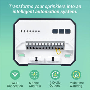 Planet Gates INKBIRD 6 OR 8 Zones EU Types of WIFI Sprinkler Controller Used to Intelligent Irrigation for Watering With Seasonal Adjustment