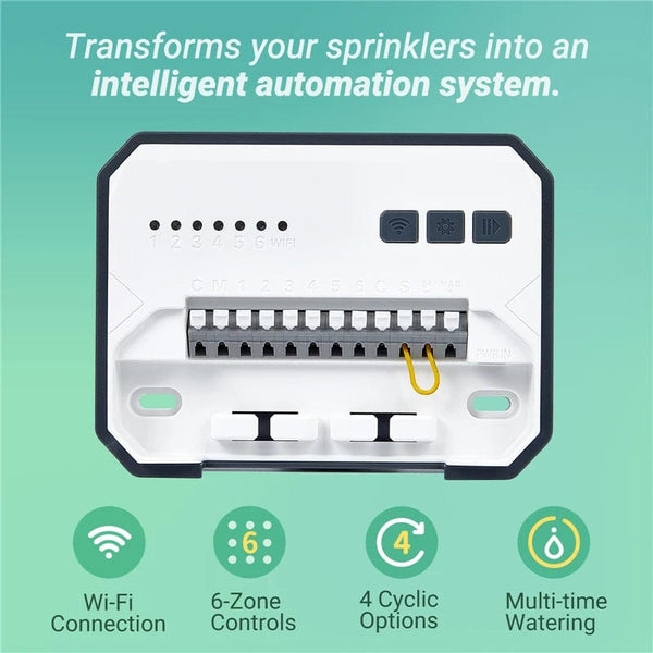 Planet Gates INKBIRD 6 OR 8 Zones EU Types of WIFI Sprinkler Controller Used to Intelligent Irrigation for Watering With Seasonal Adjustment