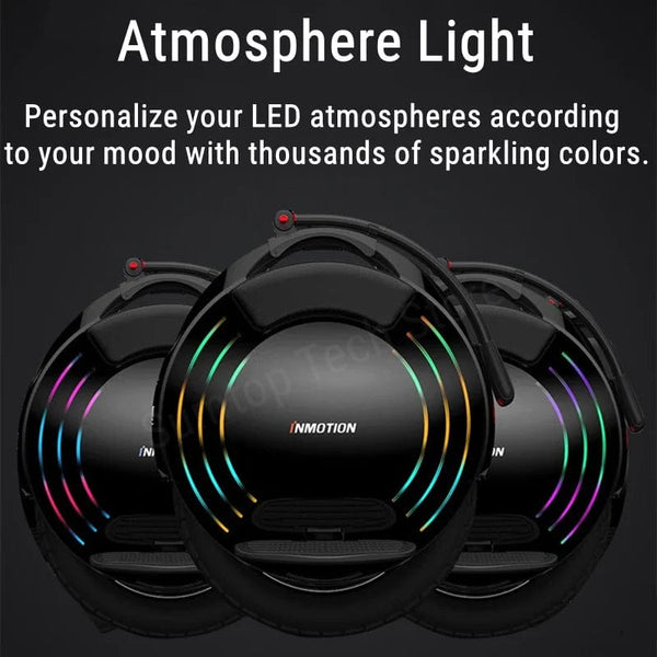 Planet Gates INMOTION V10F EU Stock INMOTION V10F Unicycle 84V 960Wh Battery 2000W Motor 40km/h Top Speed APP Led Light Self Balance Smart V10F EUC E-wheel