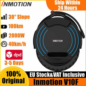 Planet Gates INMOTION V10F EU Stock INMOTION V10F Unicycle 84V 960Wh Battery 2000W Motor 40km/h Top Speed APP Led Light Self Balance Smart V10F EUC E-wheel