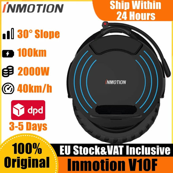 Planet Gates INMOTION V10F EU Stock INMOTION V10F Unicycle 84V 960Wh Battery 2000W Motor 40km/h Top Speed APP Led Light Self Balance Smart V10F EUC E-wheel