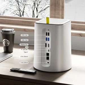 Planet Gates Intel Celeron N100 Chatreey NAS Mini PC SSD Windows 11 Computer Dual 2.5G LAN Firewall Server