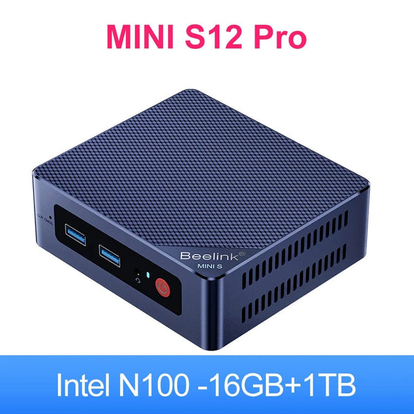 Planet Gates Intel N100 16G1T / Intel Processor / UK | CHINA Beelink Mini S12 Pro Intel 12th Gen N100 16G 500G Mini S12 Intel N95 Mini PC DDR4 8G 256G SSD Desktop Gaming Computer VS T8 Pro