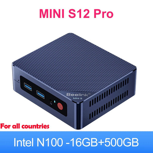 Planet Gates Intel N100 16G500G / Intel Processor / us | CHINA Beelink Mini S12 Pro Intel 12th Gen N100 16G 500G Mini S12 Intel N95 Mini PC DDR4 8G 256G SSD Desktop Gaming Computer VS T8 Pro