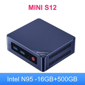 Planet Gates Intel N95 16G500G / Intel Processor / EU | belgium Beelink Mini S12 Pro Intel 12th Gen N100 16G 500G Mini S12 Intel N95 Mini PC DDR4 8G 256G SSD Desktop Gaming Computer VS T8 Pro