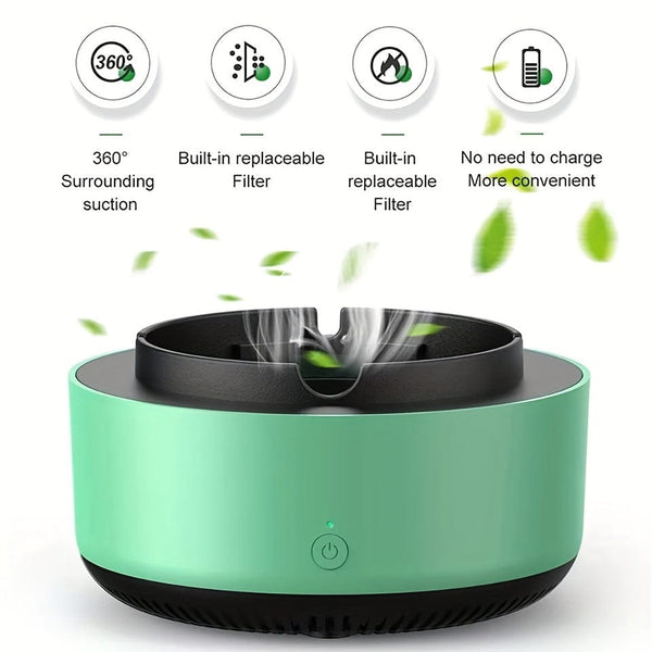 Planet Gates Intelligent Modern Smokeless Ashtray Air Purifier Car Room Smart Electronic Cigarette Ashtrays
