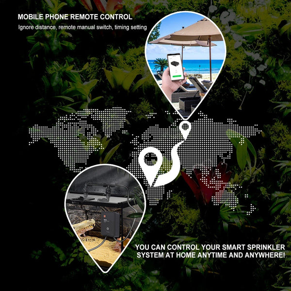 Planet Gates Intelligent Reptile Fogger Terrariums Humidifier Electronic Timer Automatic Mist Rainforest Spray System Kit Sprinkler Control