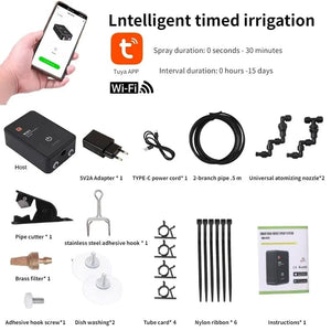 Planet Gates Intelligent Reptile Fogger Terrariums Humidifier Electronic Timer Automatic Mist Rainforest Spray System Kit Sprinkler Control