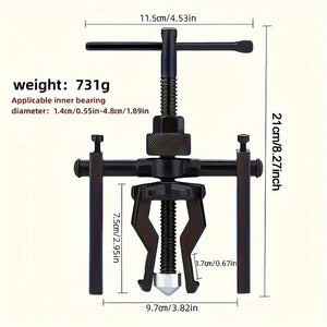 Planet Gates Internal and external bearing three-claw puller Three-Claw Bearing Puller Disassembly Tool, Multi-purpose Automotive Repair Puller, Inner Hole Bearing Puller Extractor, Heavy-duty Puller Set