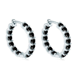 Planet Gates IOGOU Hoops 100% 925 Sterling Silver Real 3mm Moissanite Stud Earrings For Women Sparkling Jewelry Gifts with GRA Certificate