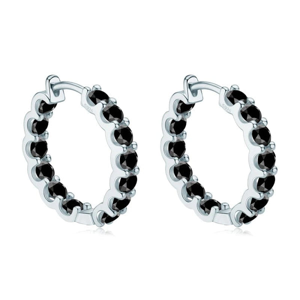 Planet Gates IOGOU Hoops 100% 925 Sterling Silver Real 3mm Moissanite Stud Earrings For Women Sparkling Jewelry Gifts with GRA Certificate