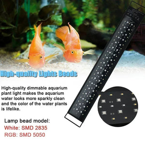 Planet Gates IP68 Waterproof Aquarium LED Light, Full Spectrum Fish Tank Lighting with Aquatic Plant Growth Lamp, 24/7 and 100V-240V, 30-60cm