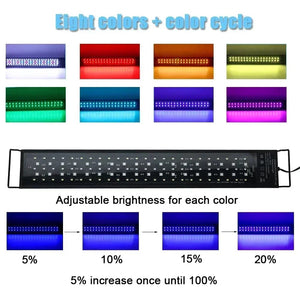 Planet Gates IP68 Waterproof Aquarium LED Light, Full Spectrum Fish Tank Lighting with Aquatic Plant Growth Lamp, 24/7 and 100V-240V, 30-60cm