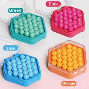 Planet Gates IQ Mini Bead Board Game Educational Learning Pocket Game Toys Stress Reducing Toys Self-Created Challenges Logic Game 7 to Adult