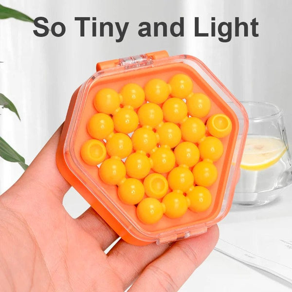 Planet Gates IQ Mini Bead Board Game Educational Learning Pocket Game Toys Stress Reducing Toys Self-Created Challenges Logic Game 7 to Adult