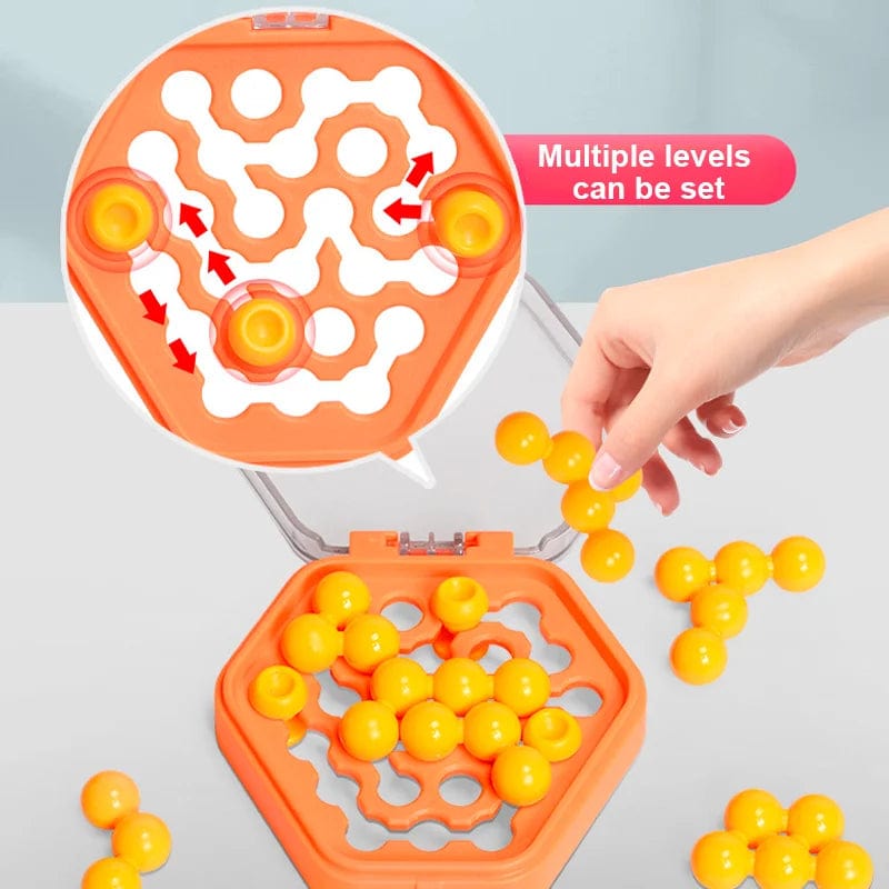 Planet Gates IQ Mini Bead Board Game Educational Learning Pocket Game Toys Stress Reducing Toys Self-Created Challenges Logic Game 7 to Adult