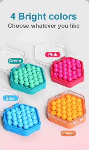 Planet Gates IQ Mini Bead Board Game Educational Learning Pocket Game Toys Stress Reducing Toys Self-Created Challenges Logic Game 7 to Adult