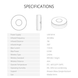 Planet Gates IR RF Remote Control Tuya Smart Wifi RF IR Remote Control Smart Home for Air Conditioner ALL TV LG TV Support Alexa Google Home