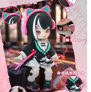 Planet Gates Iris cat In stock Nagi Beast 3rd Generation Dragon Journey Season Series Cute 15cm Doll Bjd 12 Point Doll Movable Doll Gift