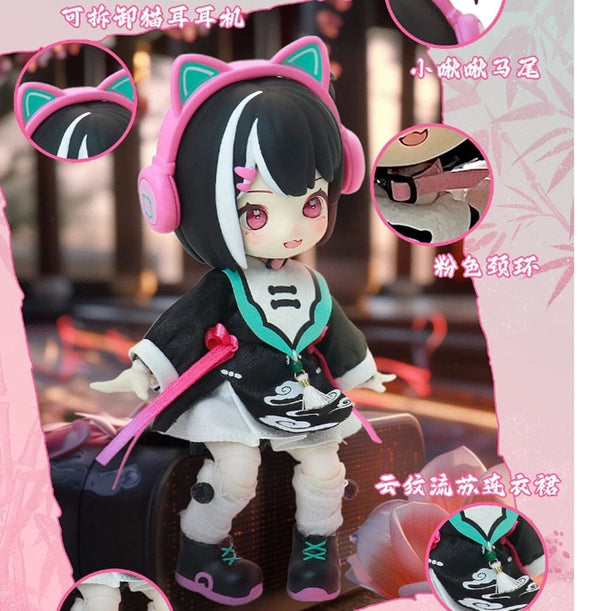 Planet Gates Iris cat In stock Nagi Beast 3rd Generation Dragon Journey Season Series Cute 15cm Doll Bjd 12 Point Doll Movable Doll Gift