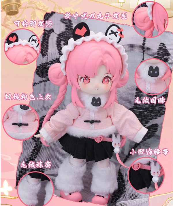 Planet Gates Iris cat In stock Nagi Beast 3rd Generation Dragon Journey Season Series Cute 15cm Doll Bjd 12 Point Doll Movable Doll Gift