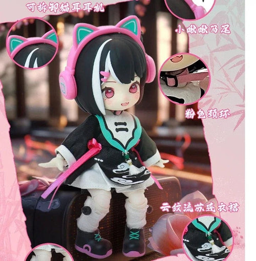 Planet Gates Iris cat In stock Nagi Beast 3rd Generation Dragon Journey Season Series Cute 15cm Doll Bjd 12 Point Doll Movable Doll Gift