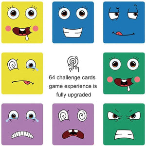 Planet Gates Iron Box / CHINA Kids Emotions Expression Game Wooden Cube Face Changing Board Cartoon Puzzle Toy Montessori Thinking Challenge Games