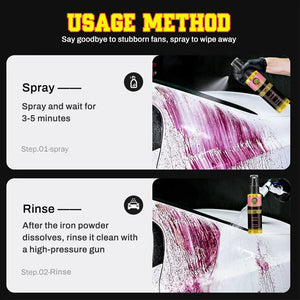 Planet Gates Iron Dust Remover Car Wheels & Paint Iron Powder Remover Rust Remover Car Supplies Cleaner Oxide Layer Cleaner Wheel Irdustmov