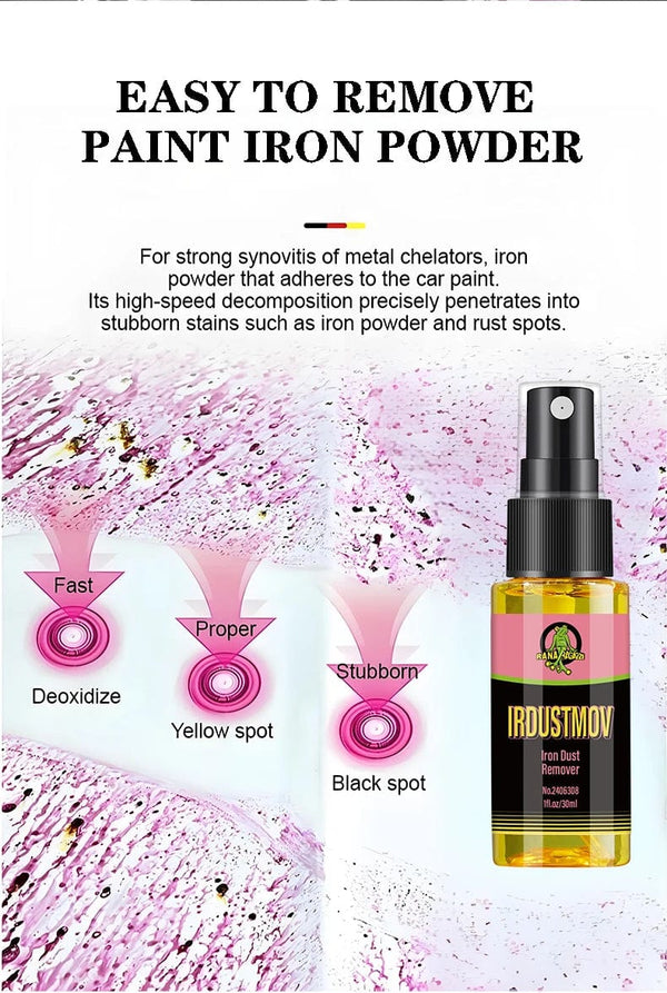 Planet Gates Iron Dust Remover Car Wheels & Paint Iron Powder Remover Rust Remover Car Supplies Cleaner Oxide Layer Cleaner Wheel Irdustmov