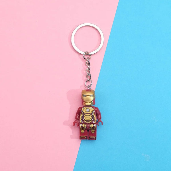 Planet Gates Iron Man Cartoon Anime Marvel Spider-Man Batman superman Iron Man Wolverine Captain America Pendant Key ring pendant Backpack pendant toy