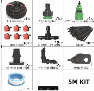 Planet Gates Irrigation kit 1 Drip Irrigation System Plant Watering Set Watering Kits Adjustable Drippers For Irrigation Micro Garden Watering System