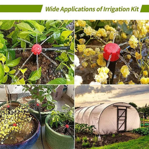 Planet Gates Irrigation kit 1 Drip Irrigation System Plant Watering Set Watering Kits Adjustable Drippers For Irrigation Micro Garden Watering System