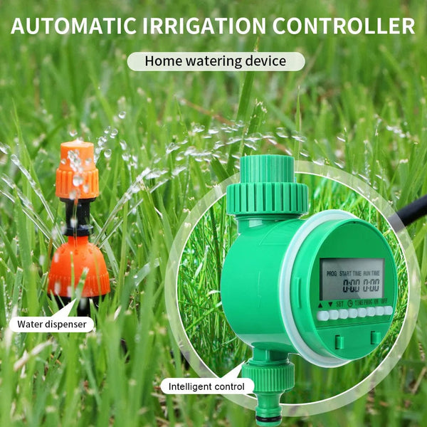 Planet Gates Irrigation Timer / CHINA Automatic Irrigation Controller Lcd Display Intelligence Garden Watering Timer Valve Watering Control Device Electronic