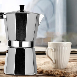 Planet Gates Italian Type Coffee Maker Aluminum Mocha Espresso Percolator Pot Coffee Maker Moka Pot Espresso Shot Maker Espresso Machine