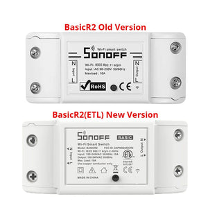 Planet Gates Itead SONOFF Basic R2 Mini DIY Module Wifi Light Switch Wireless APP Remote Control Switch 220V  Smart Home Electrical Switches