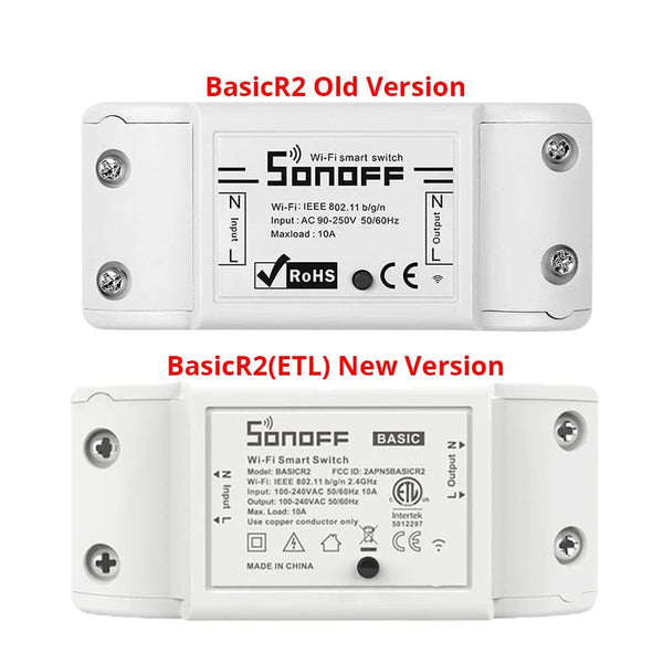 Planet Gates Itead SONOFF Basic R2 Mini DIY Module Wifi Light Switch Wireless APP Remote Control Switch 220V  Smart Home Electrical Switches