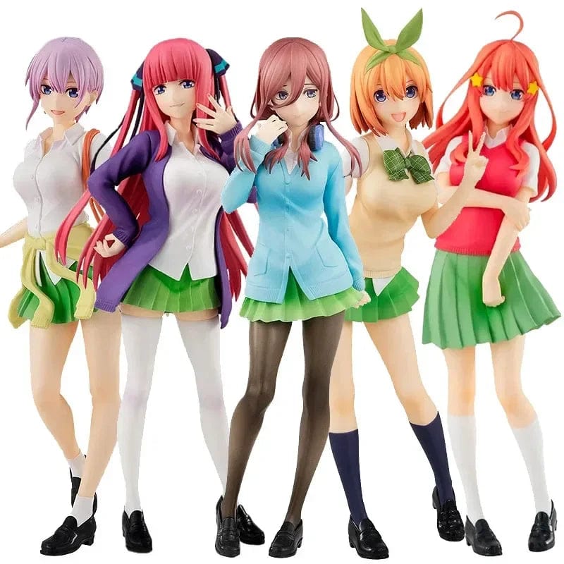 Planet Gates Itsuki / No box 18cm Anime Figure The Quintessential Quintuplets Nakano Ichika Nino Itsuki School Uniform Static Collection Model PVC Doll Toys
