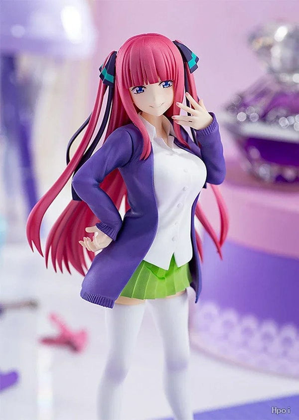 Planet Gates Itsuki / No box 18cm Anime Figure The Quintessential Quintuplets Nakano Ichika Nino Itsuki School Uniform Static Collection Model PVC Doll Toys