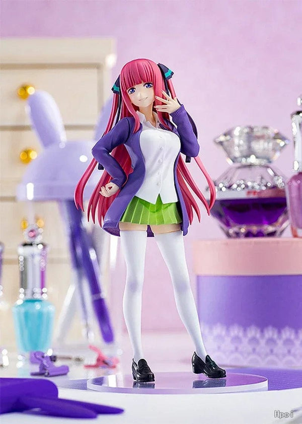 Planet Gates Itsuki / No box 18cm Anime Figure The Quintessential Quintuplets Nakano Ichika Nino Itsuki School Uniform Static Collection Model PVC Doll Toys