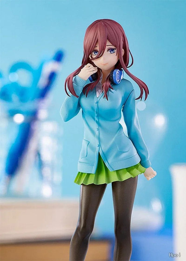 Planet Gates Itsuki / No box 18cm Anime Figure The Quintessential Quintuplets Nakano Ichika Nino Itsuki School Uniform Static Collection Model PVC Doll Toys