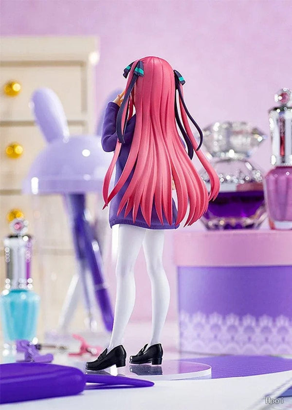 Planet Gates Itsuki / No box 18cm Anime Figure The Quintessential Quintuplets Nakano Ichika Nino Itsuki School Uniform Static Collection Model PVC Doll Toys