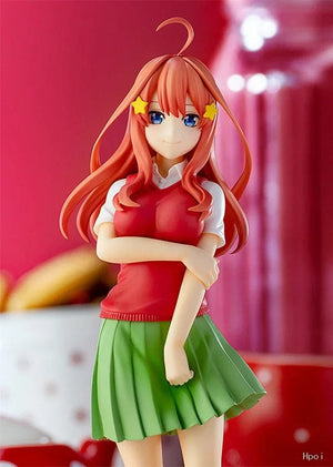 Planet Gates Itsuki / No box 18cm Anime Figure The Quintessential Quintuplets Nakano Ichika Nino Itsuki School Uniform Static Collection Model PVC Doll Toys
