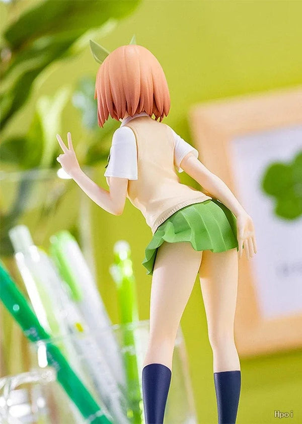 Planet Gates Itsuki / No box 18cm Anime Figure The Quintessential Quintuplets Nakano Ichika Nino Itsuki School Uniform Static Collection Model PVC Doll Toys