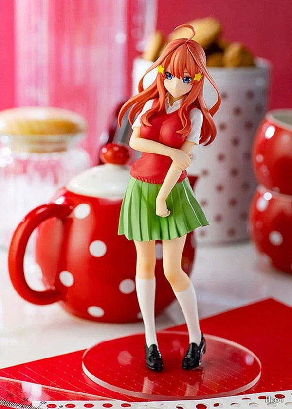 Planet Gates Itsuki / No box 18cm Anime Figure The Quintessential Quintuplets Nakano Ichika Nino Itsuki School Uniform Static Collection Model PVC Doll Toys