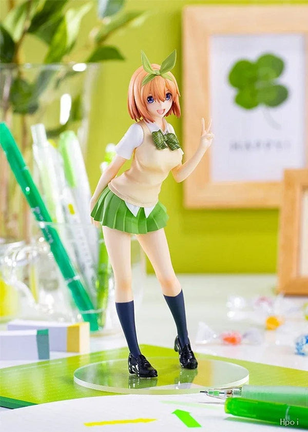 Planet Gates Itsuki / No box 18cm Anime Figure The Quintessential Quintuplets Nakano Ichika Nino Itsuki School Uniform Static Collection Model PVC Doll Toys