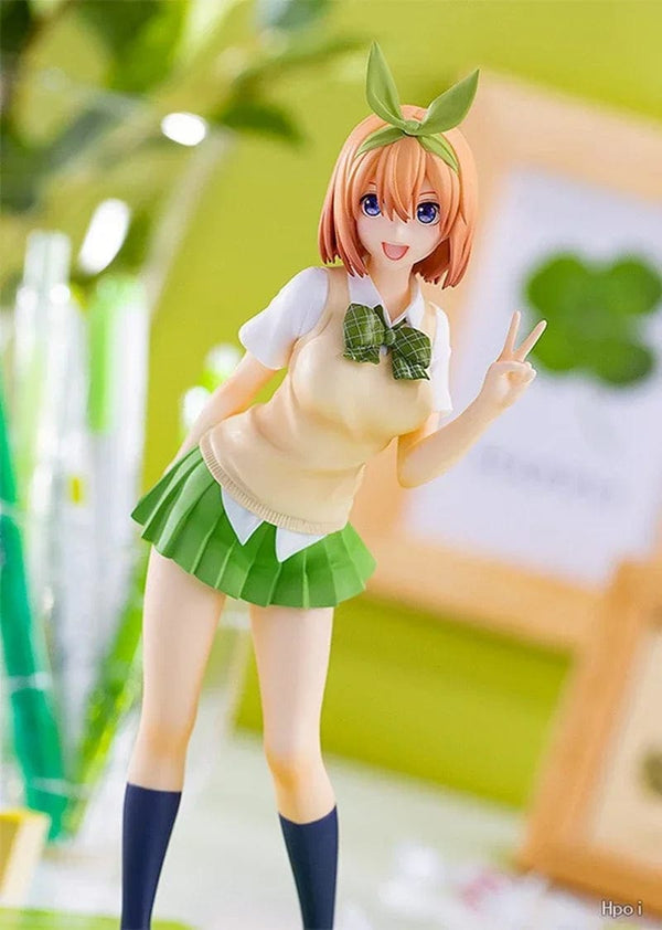 Planet Gates Itsuki / No box 18cm Anime Figure The Quintessential Quintuplets Nakano Ichika Nino Itsuki School Uniform Static Collection Model PVC Doll Toys